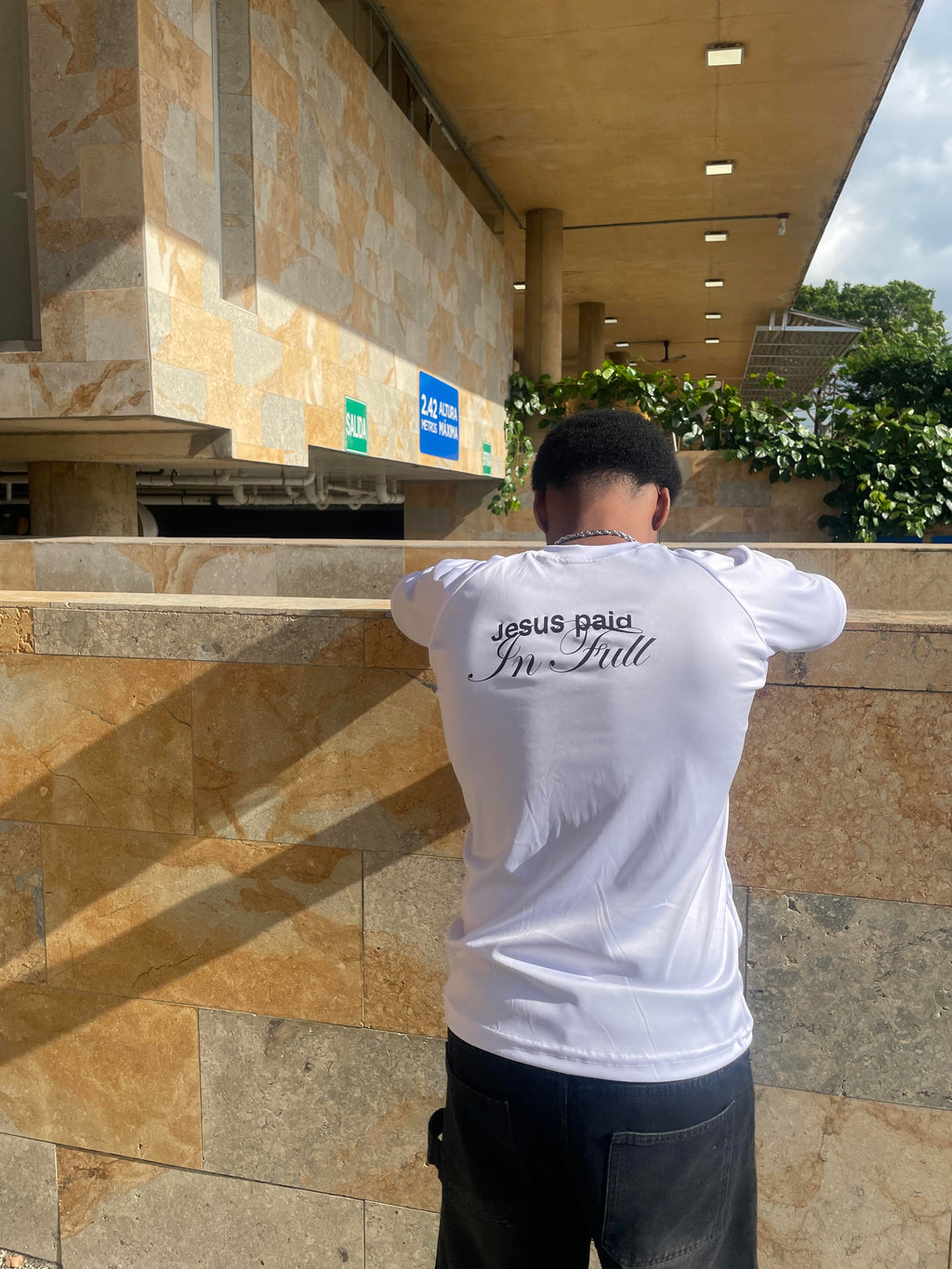 "Paid in full" Compression Shirt - White