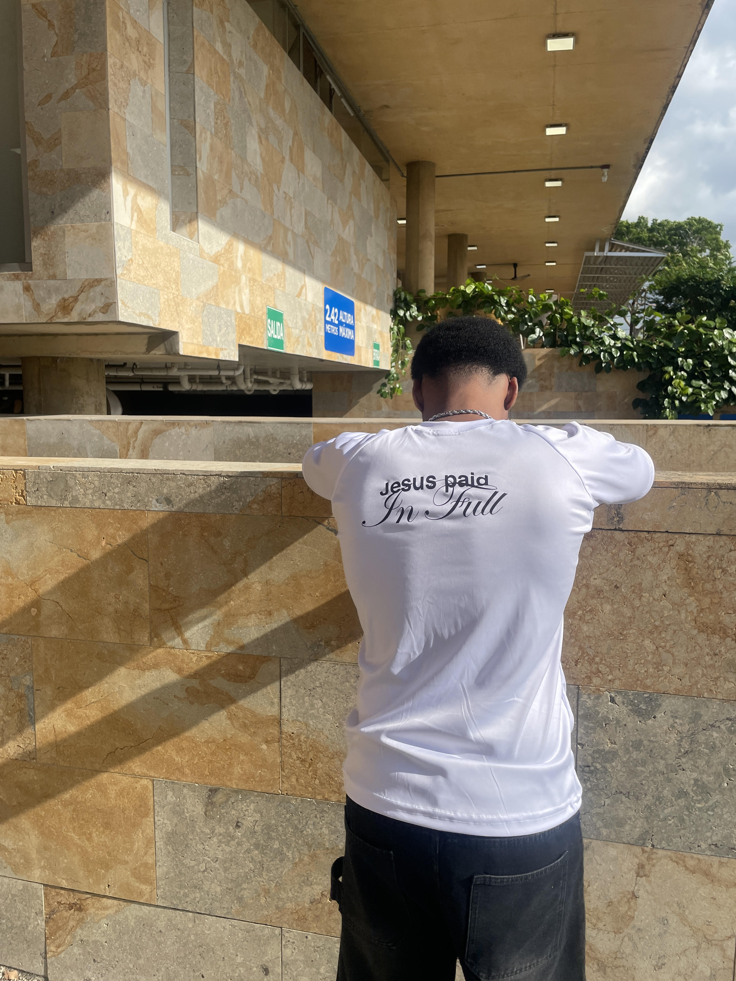 "Paid in full" Compression Shirt - White